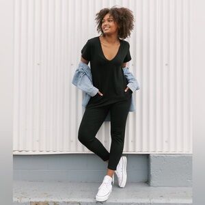 Smash + Tess Sunday Romper - Midnight Black - Size Small